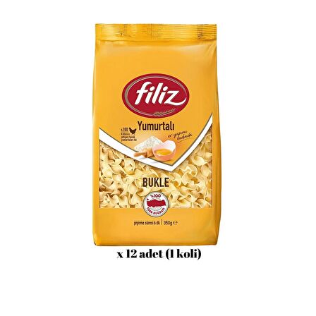Yumurtalı Bukle Makarna x 12 adet (1 koli)