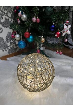 Dekoratif Yılbaşı Ağacı Altı Led Işıklı Noel Topu