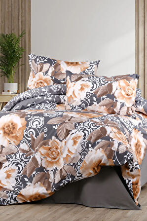 Aytunç Sarmaşık %100 Pamuklu Çift Kişilik Nevresim Takımı 200x220 cm