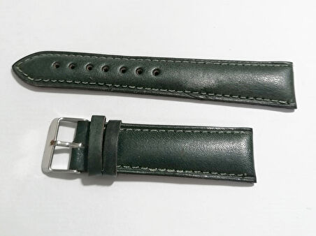 Fado&Her Saate Uyumlu Hakiki  Dana  Derisi  Saat Kordonu 20   mm (122 )  yeşil