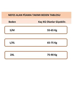 Nefes Alan Terletmeyen Kadın Pijama Takımı 5061