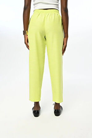 KADIN BELİ LASTİKLİ REGULAR DÜZ RENK PANTOLON