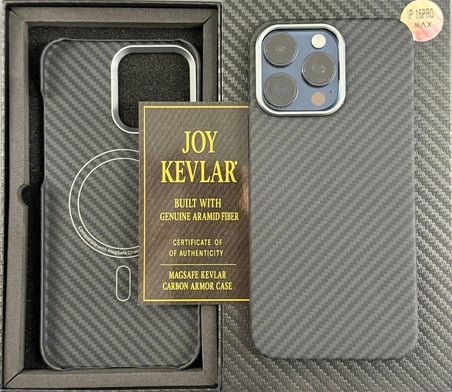 Joykevlar İphone 16 Pro Max Gerçek Kevlar Carbon Premium Telefon Kılıfı