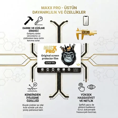 Omix X600 Uyumlu NANO Ekran Koruyucu 0.20 mm İle Ekstra Koruma MAXXPRO - HD