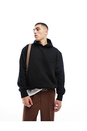 3 Iplik Polarlı Kapüşonlu Oversize Kalıp Hoodie Unisex Sweatshirt