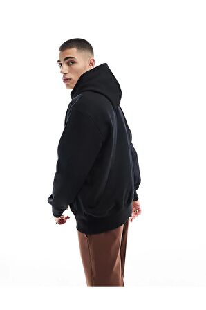 3 Iplik Polarlı Kapüşonlu Oversize Kalıp Hoodie Unisex Sweatshirt