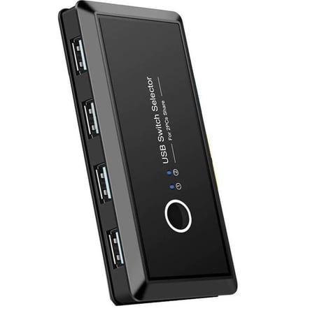 4685 Usb 4 port Hub 2 Kasa Pc Bilgisayar Kvm Switch Splitter Çoklayıcı