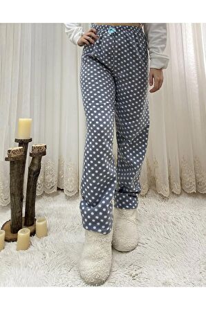 Cepsiz Kışlık Polar Kadın Pijama Altı Tek Alt je27