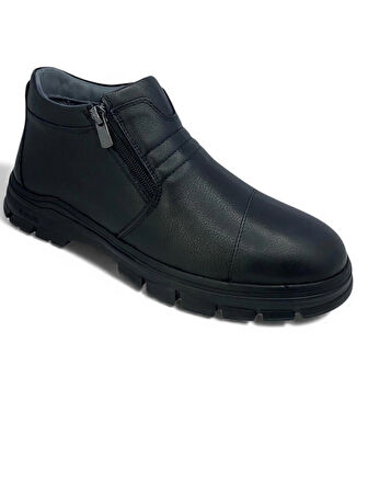  Hakiki Deri İçi Kürklü Tam Ortopedik Erkek Bot