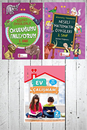 2.Sınıf Ev Çalışmalarım+Okuduğumu Anlıyorum+Neşeli Matematik Öyküleri
