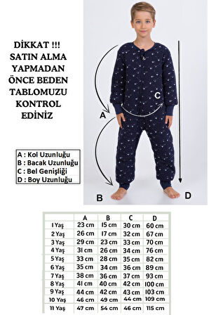 Erkek Çocuk Uyku Tulumu Kalın Elyaf Dolgulu Premium Kalite 2.5 Tog 