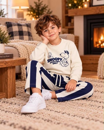 Cimcimkids Snoopy Baskılı 2'li Takım
