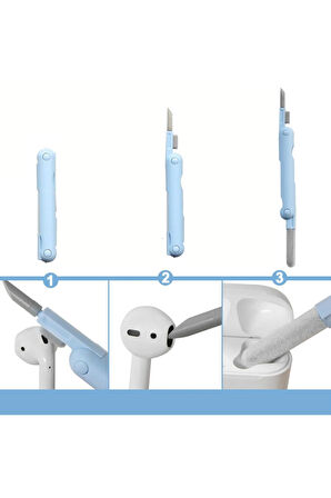 7 In 1 Çok Fonksiyonlu Ekran Bilgisayar Laptop Klavye Telefon Kamera Airpods Araç Temizleyici Kit