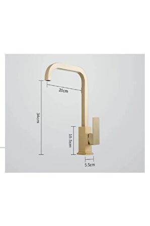 MUTFAK EVİYE BATARYASI MAT GOLD RENK MODERN YENİ İTHAL 7 YIL GARANTİLİ
