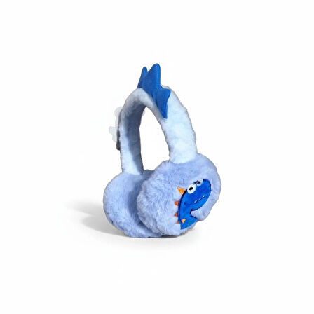 Çocuk Peluş Dinozor Figürlü Kışlık Kulaklık