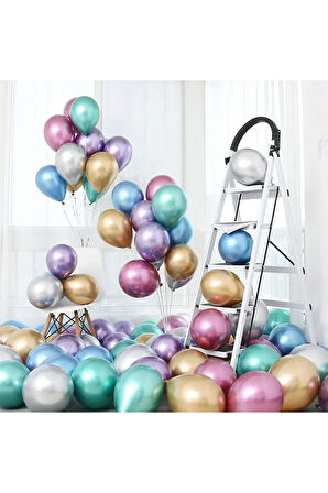 30 Lu Metalik Karışık Balon