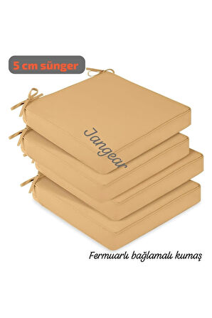 sandalye minder 5cm kalınlık 4adet lüx[KESINIKLE ÇÖKMEZ SÜNGER]fermuarlı kumaş ayrı yıkanabilir40CM