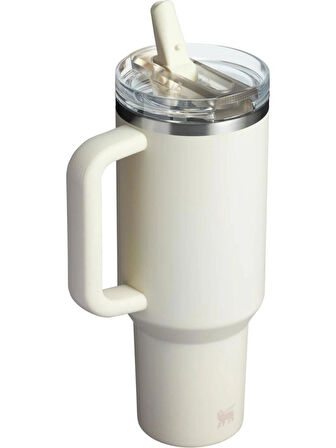 Stanley The Quencher Protour Flip Straw Tumbler 40 Oz 1,18 ltSızdırmaz Pipetli Termos krem