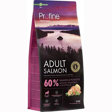 Profine GLUTENSİZ SOMONLU YETİŞKİN KÖPEK MAMASI 12 KG