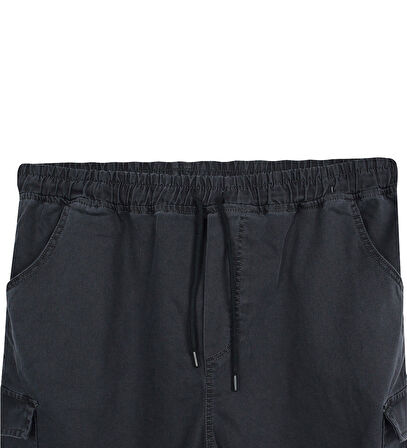 Erkek  Büyük Beden 100-156 Kilo Arası İçin Uygun Kargo Cepli Jogger Kot Pantolon