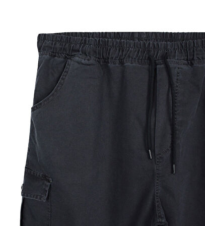 Erkek  Büyük Beden 100-156 Kilo Arası İçin Uygun Kargo Cepli Jogger Kot Pantolon