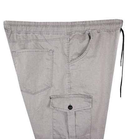 Erkek  Büyük Beden 100-156 Kilo Arası İçin Uygun Kargo Cepli Jogger Kot Pantolon