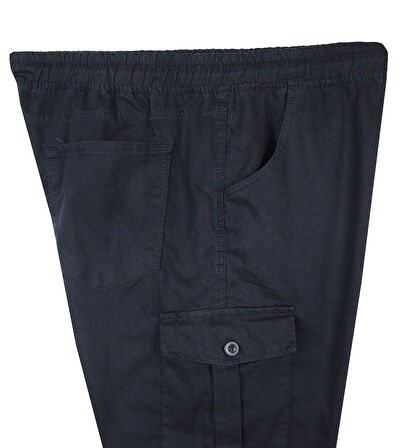 Erkek  Büyük Beden 100-156 Kilo Arası İçin Uygun Kargo Cepli Jogger Kot Pantolon