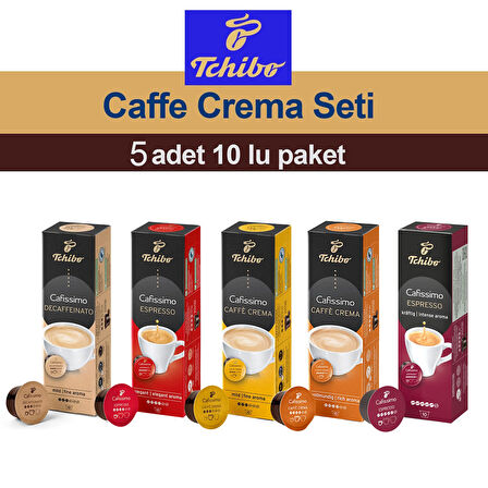 Tchibo Cafissimo Karma Kapsül Kahve Seti 5 Çeşit x 10 lu (50 Kapsül)