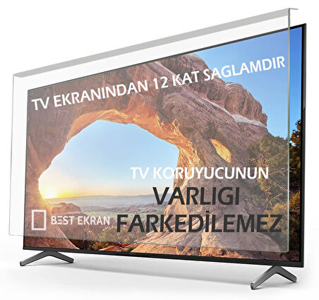 TCL 65P8KGTV TV EKRAN KORUYUCU - Tcl 65" inç Qled KIRILMAZ EKRAN Koruyucu