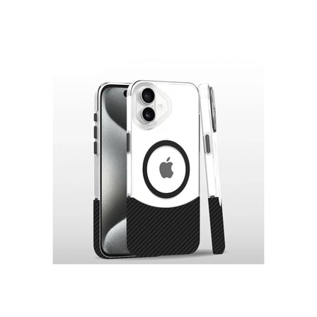 Joko Apple iPhone 16 Plus Carbon Puzzle Magsafe Kapak - Siyah-2
