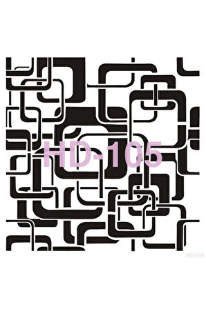 Hd105 Home Dekor Stencil 45x45