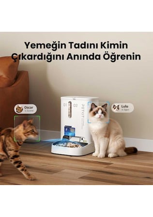 Petkit Yumshare Kameralı Çift Hazneli Akıllı Mama Kabı 2 Ai (Petkit Türkiye Garantili)