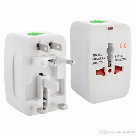 Global USB'li Priz Evrensel Seyahat Akıllı Priz 1000ma 2 Usb Hepsi Bir Arada _universal Travel Adapter