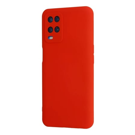 Oppo A54 4G Kılıf Nano içi Kadife Silikon - Kırmızı
