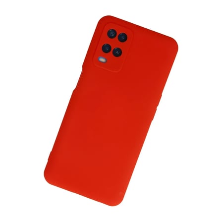 Oppo A54 4G Kılıf Nano içi Kadife Silikon - Kırmızı