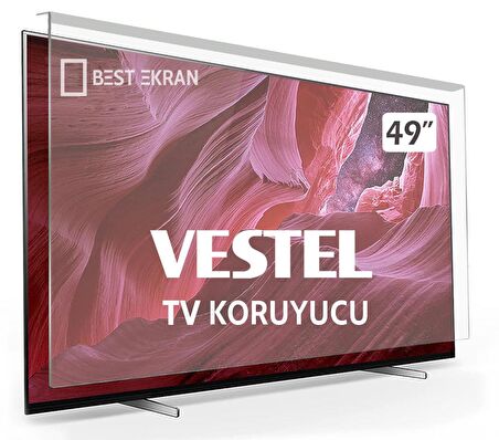 Vestel Led Tv 49" Inç 123cm Ekran Koruyucu Oled Qled 4k-8k Uhd Android Google smart Full Hd uyumlu