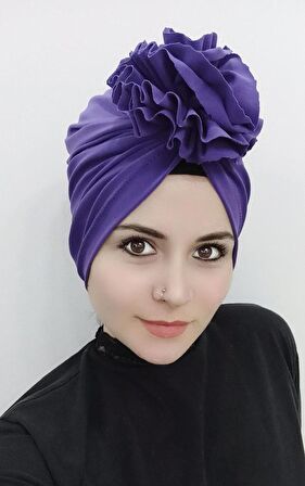 Kadın Gül Bone Mor