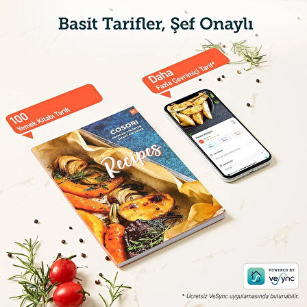 Air Fryer Sıcak Hava Fritözü 5.5 l Yağsız