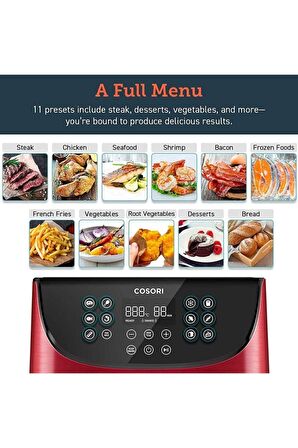 Air Fryer Sıcak Hava Fritözü 5.5 l Yağsız