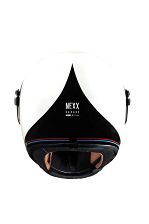 X.g100r Sputnik Kask (beyaz-siyah) + Sarı Cam   Uyumlu