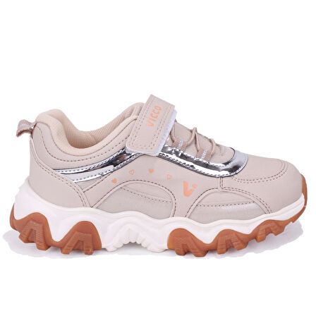 Vicco Dream 346F25K210 Bej Ortopedik Günlük Kız Çocuk Spor Ayakkabı