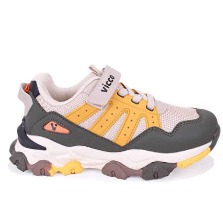 Vicco Teo 869F25K304 Bej Ortopedik Günlük Erkek Çocuk Spor Ayakkabı