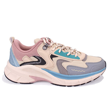 Jump 30866 Bej Pembe Ortopedik Ortopedik Günlük Kadın Spor Ayakkabı