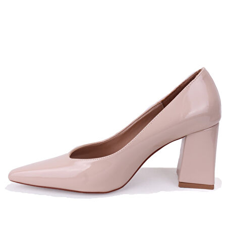 Dagoster DZA07-129615 Ten Rugan Stiletto Topuklu Kadın Ayakkabı