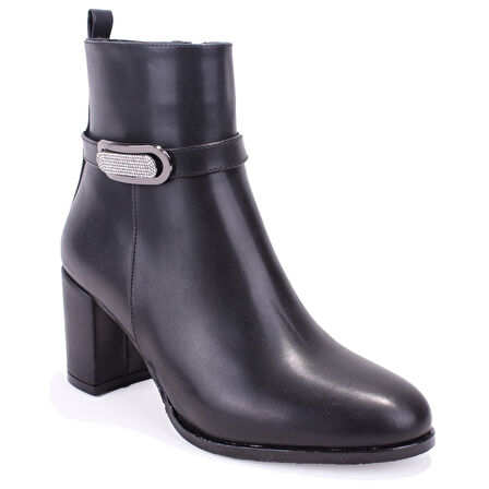 Dagoster DZA07-7251759 Siyah Klasik Topuklu Kadın Bot