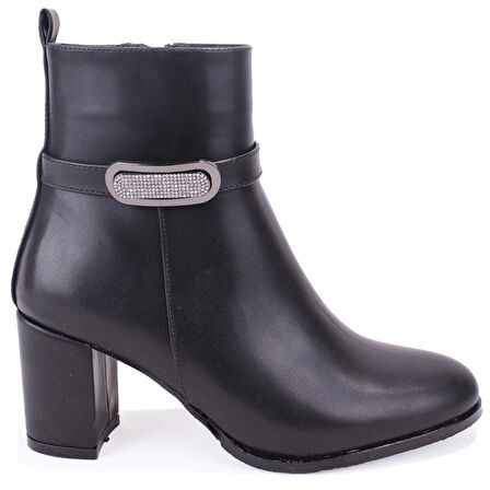 Dagoster DZA07-7251759 Siyah Klasik Topuklu Kadın Bot