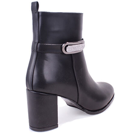 Dagoster DZA07-7251759 Siyah Klasik Topuklu Kadın Bot