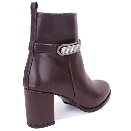 Dagoster DZA07-7251759 Kahve Klasik Topuklu Kadın Bot