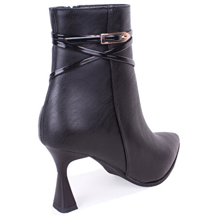Dagoster DZA07-11332004 Siyah Klasik Topuklu Kadın Bot
