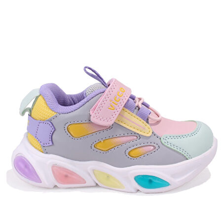 Vicco Lamb 346P25K227 Gümüş Ortopedik  Günlük Kız Çocuk Spor Ayakkabı